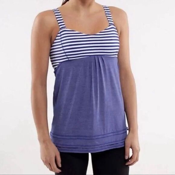 Lululemon back on track tank with built in bra - Picture 1 of 5